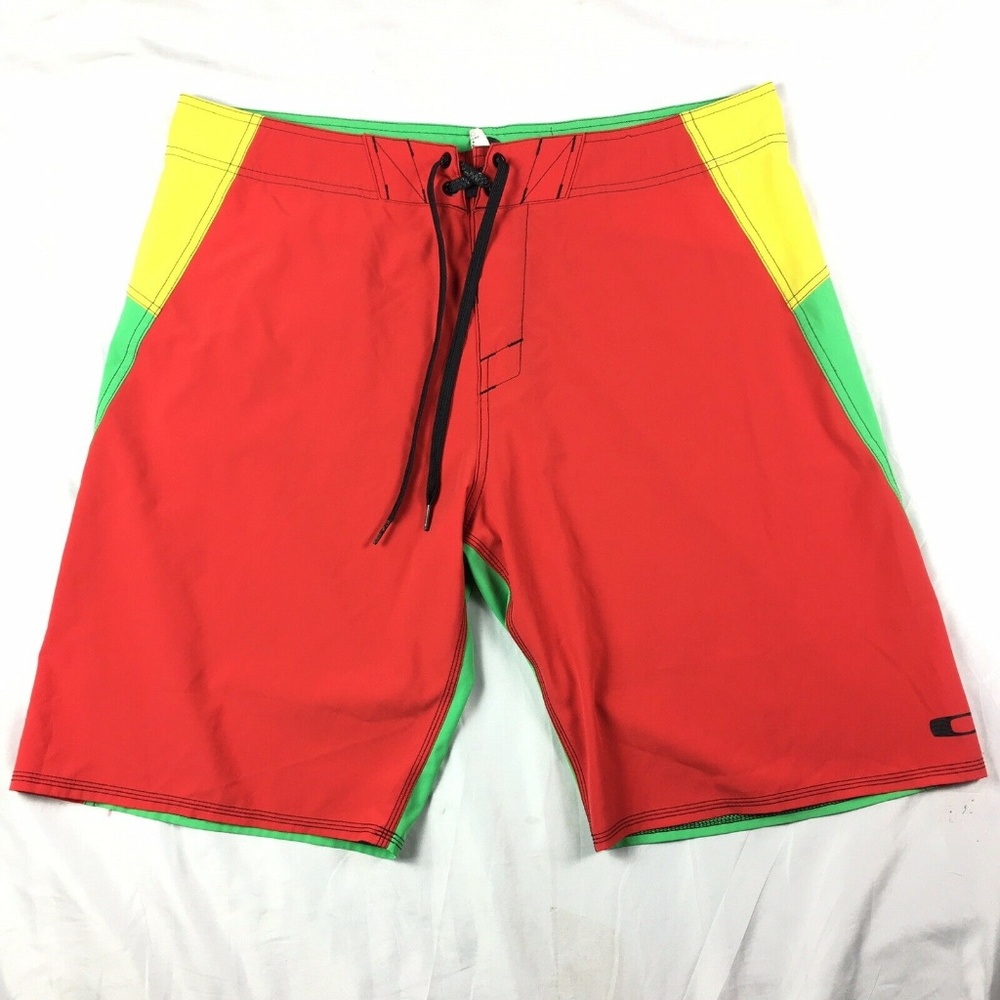 Oakley Mens Hybrid Board Shorts Size 36 Colorblock
